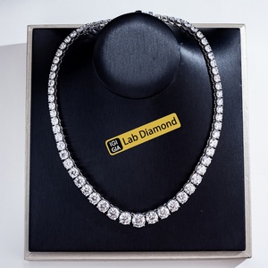 Collier Bijoux MSN-900 18k 40cm Bracelet Chaîne Tennis 2.4ct Diamant de Laboratoire Cultivé Collier Tennis - Product Image 1