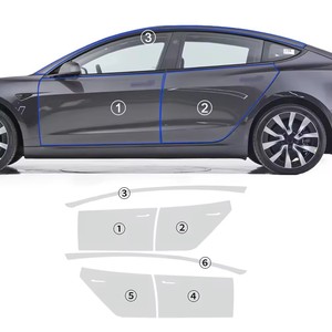 Adatto per Tesla modello 3 Highland 2024-Up Pre-taglio antigraffio autoreggente <span class=keywords><strong>trasparente</strong></span> <span class=keywords><strong>pellicola</strong></span> <span class=keywords><strong>protettiva</strong></span> in TPU PPF per tutte le parti - Product Image 2