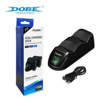 Vente chaude contrôleur double LED chargeur support pour PS4 Pro PS4 Slim PS4 Console Joystick Base de charge accessoires de jeu