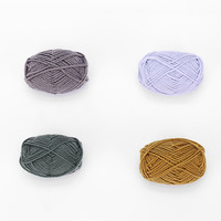 Yarn Craftsman 100% Polyester 4 Ply Knitting Diy Crochet Medium Thick Colorful Twisted Yarn for Colth 10g/20g/50g/100g Ball