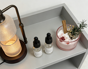 Ensemble cadeau de fabrication de bougies de luxe LANJO avec lampe chauffe-cire, sable/cire/pierres de cristal, huiles essentielles et gobelet en verre - Product Image 4