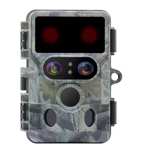 Redleaf 듀얼 렌즈 트레일 카메라 48MP 동물 관찰 감시 사냥 트레일 카메라