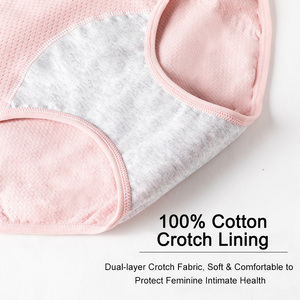 Mutandine Mestruali Personalizzate all'Ingrosso, Impermeabili, Riutilizzabili, Morbide, Comode <span class=keywords><strong>e</strong></span> Traspiranti in Cotone per Donne <span class=keywords><strong>e</strong></span> Ragazze Durante il Ciclo - Product Image 3