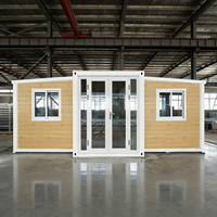 Maison conteneur en acier extensible prête à l'emploi de 20 pieds et 40 pieds pour usage hôtelier, design moderne, villa préfabriquée mobile