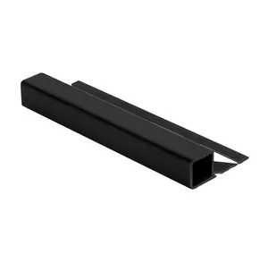 Durable Black Plastic Square Outer Side Edge Tile Corner Trim