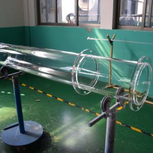 Монокристаллическая кварцевая трубка для производства кремния с фланцем, на заказ, крупногабаритная, термостойкая - Product Image 4