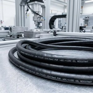 Câble PUR haute flexibilité PrimePro, 10M, résistant aux plisages, aux huiles, isolation TPEE, pour chaînes porte-câbles en automatisation industrielle et robotique - Product Image 2