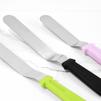 Spatule à glacer incurvée en acier inoxydable de 6/8/10 pouces pour la pâtisserie, le gâteau, le glaçage, la cuisine