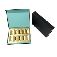 KEXIN Design Boîte d'emballage de luxe en carton à 8/10 compartiments pour bonbons et truffes avec fermeture magnétique Boîte cadeau en forme de livre