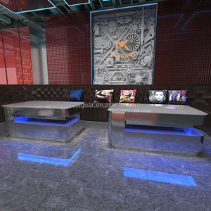 โต๊ะกาแฟไฟ LED สำหรับ KTV หน้าท็อปหินอ่อน โต๊ะกลางคืนแบบมีไฟสำหรับบาร์และเลานจ์ - Product Image 3
