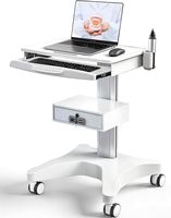 Chariot mobile intégré Likaymo OC-3 pour ordinateur portable médical et dentaire avec tiroir, idéal pour les dentistes ou les hôpitaux esthétiques