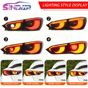 Ensamblaje de Luz Trasera LED para Automóvil SINDAR, Accesorios de Lámpara de Cola Modificada para Infiniti Q50 2013-2017, Luz Personalizada Nuevo Estilo Hawkeye - Product Image 2