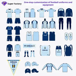 Maillot de <span class=keywords><strong>football</strong></span> personnalisable à manches courtes pour homme, uniforme d'entraînement sportif intégral à séchage rapide, vêtements de <span class=keywords><strong>football</strong></span> - Product Image 3
