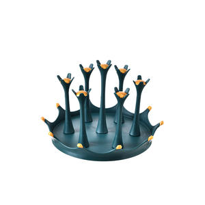 Portavasos giratorio Crown Premium de 360 grados, organizador de juguetes redondo y desmontable, estante de almacenamiento para mesa de café - Product Image 1