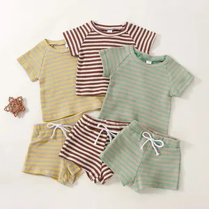 Kleding Sets Strikjes Shirts Bretels Broek Peuter Jongen Heren Outfits Jongen Baby Suits Pasgeboren Baby Kleding
