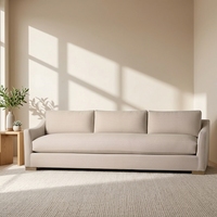 Ensemble de canapé et fauteuil en tissu pour salon, design moderne à profil bas, rembourrage doux, meubles de maison, certifié CE