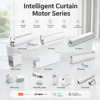 Moteur de rideau électrique intelligent avec rail en aluminium, contrôle vocal via application
