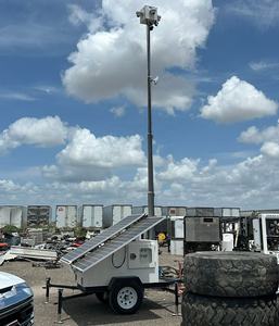 Torre de Iluminación Móvil SHLEME con Panel Solar de 450W*3, Montada en Remolque, con Mástil de 7m de Altura, para Trabajos Viales, CCTV - Product Image 4