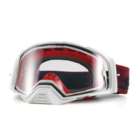 Lunettes de motocross personnalisées à déchirement rapide (OTG) avec verres polarisés, légères et sangle réglable pour la course et les sports.