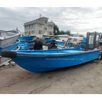 Perahu Mancing Laut 7 Meter, Lambung Fiber Glass, Transportasi Kargo, CE, Kecepatan Tinggi, Mesin Luar 100HP, Konsol, Tenda, Tangki Bahan Bakar, Lampu, Jet Santai