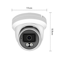 8MP Hik Compatible Full Color PoE CCTV Cámara Domo OEM Impermeable Audio ColorVu 3,6mm Lente Al Aire Libre Seguridad IP Cámara de red 4K