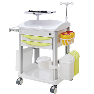 Carrito Médico Móvil de Lujo Hochey, <span class=keywords><strong>con</strong></span> <span class=keywords><strong>Ruedas</strong></span> y Cajones, Fabricado en Plástico ABS para Hospitales - Product Image 4