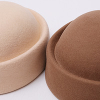 Chapeau Pillbox en Laine Hepburn pour Femme, Style Vintage Français, Old Money, Artistique, Béret, Mini Chapeau d'Hôtesse de l'Air, Luxe Automne Hiver