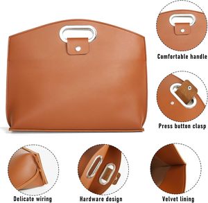 Tùy chỉnh không thấm nước PU da máy tính xách tay tay áo <span class=keywords><strong>iPad</strong></span> trường hợp làm việc Tote Túi máy tính cặp Túi máy tính xách tay cho phụ nữ - Product Image 3