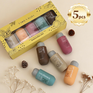 Flora Ruby, Producción Profesional de Loción Corporal Desodorante, Loción Corporal Humectante, Suave y No Irritante, Paquete de 5 - Product Image 1