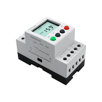 Relais de protection de tension réglable sur rail DIN triphasé 380V à faible puissance, à usage général, avec écran LCD rétroéclairé scellé
