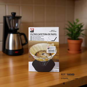 Papel de Filtro de Café Desechable de Primera Calidad, 12 Unidades, 11.6x11x5cm, para Cafeterías y Cafeteras - Product Image 3