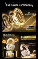 Headphone Nirkabel ATTACKSHARK L30PRO BT 2.4G Tiga Mode RGB Headset Game Komputer dan Mikrofon