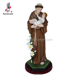 Statue religieuse catholique professionnelle en gros, Saint Antoine de <span class=keywords><strong>Morato</strong></span>, sculpture en résine 30 cm, durable, faite à la main, forme irrégulière, pour la maison - Product Image 6