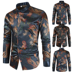 Camisas de manga larga bordadas para hombre, camisas de moda, europeas y americanas, nuevas - Product Image 5