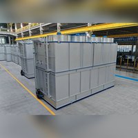 Condenseur évaporatif à flux parallèle écoénergétique, tour de refroidissement fermée pour le refroidissement des processus des usines de production d'oxygène