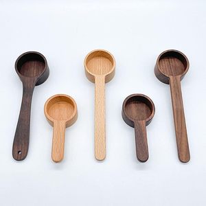 Cuillère doseuse en bois naturel avec logo personnalisé, écologique, mini-cuillère de 5g à long manche pour poudre protéinée, Guangdong - Product Image 4