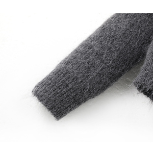 Maglione a maniche lunghe in <span class=keywords><strong>pizzo</strong></span> con risvolto in lana lavorato a <span class=keywords><strong>maglia</strong></span> Cardigan <span class=keywords><strong>donna</strong></span> - Product Image 4