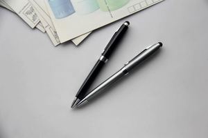 Độc Đáo Khuyến Mại Cảm Ứng Kim Loại Báo Chí Bóng Bút Với Cho 1.0Mm Bằng Văn Bản Chiều Rộng Màu Đen/Màu Xanh Mực Cho Văn Phòng & Trường Văn Phòng Phẩm - Product Image 4