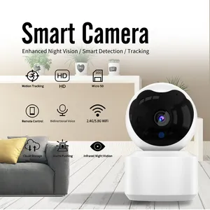 2.4G/5G 2mp Draadloze Camera Bewaking Smart Wifi Human Motion Detecteren Babyfoon Tweeweg Audio Pratende Ip-Beveiligingscamera