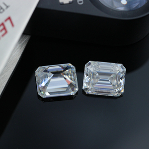 גבוהה באיכות אוקטגון צורת D צבע לבן moissanite אבני 1ct 2ct אמרלד לחתוך loose moissanite יהלומים - Product Image 5