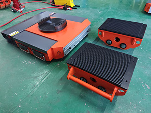 Carrello motorizzato per trasporto merci <span class=keywords><strong>con</strong></span> ruote in PU e telecomando, certificato CE, 20T, per <span class=keywords><strong>aziende</strong></span> di traslochi - Product Image 5