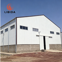 Almacén de Estructura de Acero Galvanizado Prefabricado Personalizado, Nave Industrial Metálica de Gran Envergadura, Edificio de Almacenamiento para Fábrica
