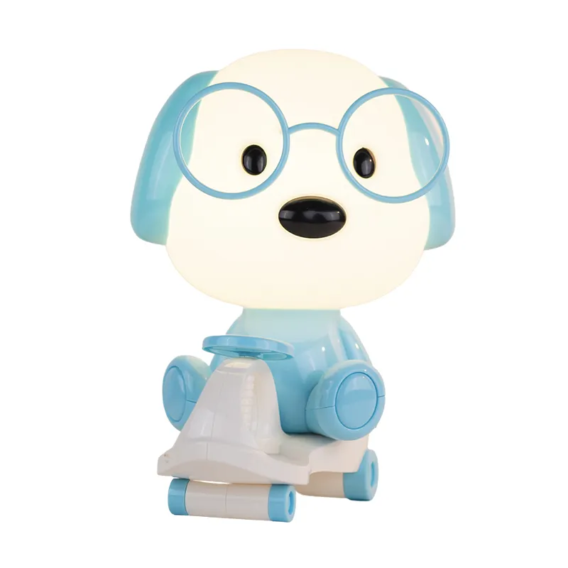 Novelty Gifts Cute Cartoon Puppy Dog Panda Pig Plastic LED Night Lamp Nursery Light for Baby Decorative Table Lamp