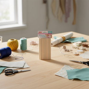 Ilan Perni in legno 6x150mm 15 pezzi per artigianato e cucito - Product Image 3