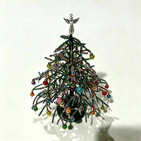 Nouveau produit transfrontalier : Kit DIY d'arbre de Noël en perles acryliques, fait main, style moderne et minimaliste