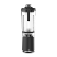 Mixeur Rechargeable RAF R.3019 200 W 500 ml 2-en-1 : Mixe et Broye la Glace, Minuteur 30 Secondes, Démarrage Rapide pour Smoothies, Jus, Utilisation en Salle de Sport et au Bureau