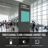 Sistema de Pantalla LCD Personalizado para Terminales FIDS de Alta Resistencia, OEM para Información y Orientación de Pasajeros en Aeropuertos y Metro