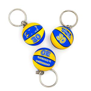 <span class=keywords><strong>Sneaker</strong></span> in gomma e cuoio Pu basket palla portachiavi Club stampa a caldo Logo 3d <span class=keywords><strong>Mini</strong></span> basket portachiavi - Product Image 5