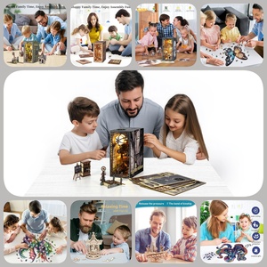 Hamaileon Wizard of Oz Book Nook DIY Puzzle <span class=keywords><strong>en</strong></span> <span class=keywords><strong>bois</strong></span> <span class=keywords><strong>Maison</strong></span> de poupée <span class=keywords><strong>Construction</strong></span> classique Jouets pour cadeaux d'anniversaire <span class=keywords><strong>Maison</strong></span> <span class=keywords><strong>miniature</strong></span> - Product Image 5