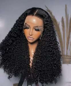 วิกผมลอนหนาคุณภาพสูงแบบหน้าผากลูกไม้ 13x4 ความหนาแน่น 200% พร้อมลูกไม้ด้านหน้า 5x5 ทำจากผมแท้ - Product Image 3